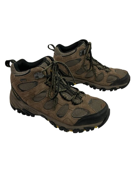 Merrell Moab 2 Boulder Old Gold Waterproof Suede Mesh Mid Trail Hiking Boots Men main image 2